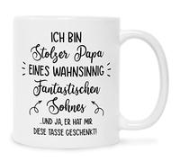 Tazza stampata con scritta - Genitori follemente orgogliosi - regalo divertente - regalo per mamma papà compleanno festa del papà festa della mamma San Valentino Natale - per uomini e donne colore