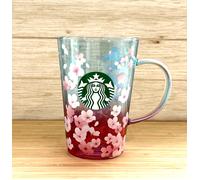 Tazza Starbucks Japan Sakura Cherry Blossom Glass Pink Blue Gradient 2025 Lim...