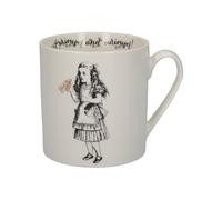 Tazza, Tazza Alice IN Wonderland Alice 350ml Nero Bianco Creative Tops
