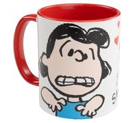 United Labels Tazza da caffè Smak Lucy – The Peanuts Snoopy – ceramica 320 ml Rosso/Bianco