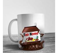 TAZZA / TAZZE CERAMICA GOLOSE CIOCCOLATA NUTELLA PERSONALIZZABILE CON NOME