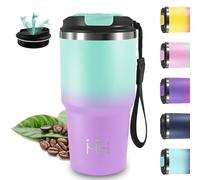 Tazza Termica, 20oz Termos Caffè, Senza BPA, Mantiene Caldo per 6 Ore/Freddo 8 Ore, Borraccia Termica, Senza Perdite, Travel Mug, Acciaio Inossidabile 18/8, per Ufficio, Café, Viaggio, Campeggio