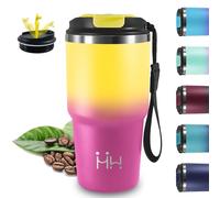 Tazza Termica, 20oz Thermos Caffe, Senza BPA, Mantiene Caldo per 6 Ore/Freddo 8 Ore, Borraccia Termica, Senza Perdite, Termos Caffè, Doble Aislamiento, Borraccia per Caffè, Tè, Succo, Bevande Fredde