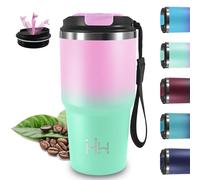 Tazza Termica, 20oz Thermos Caffe, Senza BPA, Mantiene Caldo per 6 Ore/Freddo 8 Ore, Borraccia Termica, Senza Perdite, Travel Mug, Doble Aislamiento, Borraccia per Campeggio, Viaggio, Fitness, Yoga
