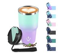 Tazza Termica 600ml 20oz, Termos Caffè con Doble Pared Reutilizable, Borraccia Termica in Acciaio Inox, sin BPA, Tazza da Viaggio per Caffe, Bicchiere Termico para Viajes, Oficina, Deporte, Escuela