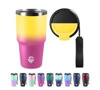 Tazza Termica 600ml 20oz, Termos Caffè con Doble Pared Reutilizable, Tazza da Viaggio per Caffe, Borraccia Termica in Acciaio Inox, sin BPA, Bicchiere Termico para Viajes, Oficina, Deporte, Escuela