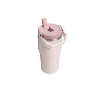 Tazza termica con cannuccia Stanley The Iceflow Flip Straw Rose Quartz, 0,59 l