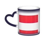 Tazza termica con stampa con bandiera indonesiana, cambia colore, da nero a bianco, per caffè, tè, casa e ufficio