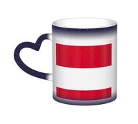 Tazza termica con stampa della bandiera di Monaco che cambia colore, da nero a bianco, per caffè, tè, casa e ufficio