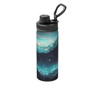 Tazza termica con stampa di stelle di fantascienza, 510 ml, adatta per alpinismo, campeggio, palestra, ufficio e uso quotidiano