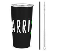 Tazza termica da 20 once in acciaio inossidabile per screening della depressione Warrior, tazza da viaggio per auto a doppia parete con coperchio a cannuccia per uomini e donne, regalo per caffè