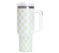 Tazza termica da 40 once in acciaio inossidabile con isolamento sottovuoto e manico, a doppia parete, for auto, di grande capacità(Style1)