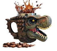 Tazza termica da caffè 3D ispirata ai dinosauri, riutilizzabile, per casa, dormitorio, appartamento, hotel, campeggio, birra e acqua