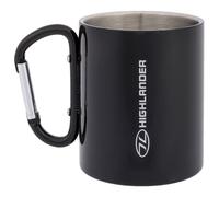 Tazza termica Highlander Outdoor con moschettone 300 ml - Black