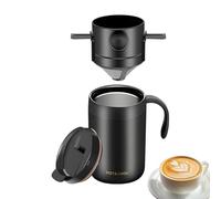 Tazza Termica - Tazza Di Caffè | Tazza Da Caffè Da Viaggio In Acciaio Inossidabile, Bottiglia A Vuoto A Doppia Parete Riutilizzabile Con Coperchio A Prova Di Perdite Portatile Portatile Per La Mia