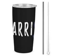 Tazza termica Warrior da 20 once in acciaio inossidabile per la consapevolezza della sindrome dell'intestino irritabile, tazza da viaggio per auto a doppia parete con coperchio a cannuccia per uomini