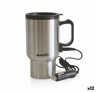 Tazza Thermos con Coperchio Basic Home Argentato 400 ml 0,4 l Elettrica [12 U