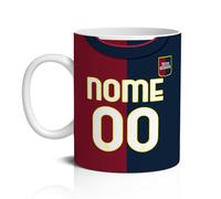 Tazza Tifoso Calcio Serie A Grafica Maglia Personalizzata con Nome e Numero - Milanista, Interista, Romanista, Genoa - Misura 23x11 in Ceramica Sublimatica