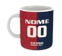 Tazza Tifoso Calcio Serie A Tifoso Genoa Personalizzata con nome e numero Misura 23x11 in Ceramica Sublimatica