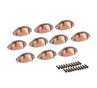 Tazza tirare cassetto mobile cucina maniglia Tono rame, 66mm Centri foro,10 Pack