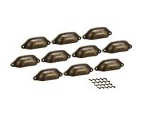 Tazza tirare cassetto mobile cucina maniglie bronzo 83mm foro Centri 10 Pack