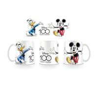 Tazza Topolino e Anatra Donald Disney 100 Anniversario Ceramica 315 ml