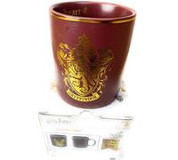 Tazza ufficiale Harry Potter Grifondoro con lamina d'oro e logo 3D in rilievo in una scatola