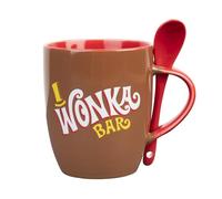 Tazza Willy Wonka | Tazza di cioccolata calda in ceramica con cucchiaino, 380 ml, ideale come gadget Willy Wonka (TAZ094)