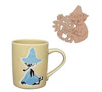 Tazza Yamaka Shoten MOOMIN con sottobicchiere in legno Snufkin 300 ml Made in...