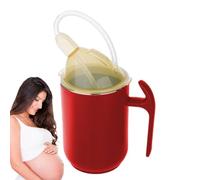 tazzacon beccuccio per anziani - tazzaper alimentazione a prova di versamento da 400 ml, coperchio in PP in acciaio inossidabile, tazzaospedaliera ergonomica con manico | Progettazione sicura per p