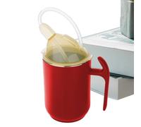 Tazze a prova di fuoriuscite per anziani, tazza a prova di fuoriuscite con manico, tazze da ospedale con coperchio, forniture sicure per disturbi persone, colleghi, amanti e amici