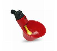Tazze automatiche per abbeveratoio per pollame con struttura in plastica resistente e stantuffo integrato per erogazione dell'acqua attivata da Pecking Birds