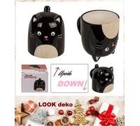 Tazze Becher Gatto Upside-Down Rovesciato 12x14cm 500ml Da Dolomite