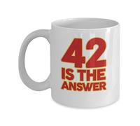 Tazze Caffe 42 Is The Answer Dont Panic Hitchhikers Guide To The Galaxy Resistenti Tazze Da Caffè In Ceramica Con Manico Tazza Colazione Porcellana Per Quotidiano Moglie Latte