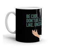 Tazze Caffe Be Cool Don'T Be All Like Uncool Luann Rhony Resistenti Tazze Da Caffè In Ceramica Colorata Tazza Colazione Porcellana Per Home Caffe Moglie