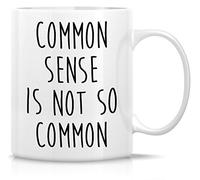 Tazze Caffe Common Sense Is Not So Common Resistenti Tazze Divertente Mug In Porcellana Per Latte Thè Home
