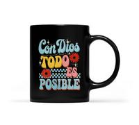 Tazze Caffe Con Dios Todo Es Posible Spanish Espanol Jesus Moderne Tazza In Ceramica Resistenti Tazza In Porcellana Per Anniversario Home Caffe