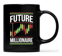 Tazze Caffe Future Millionaire - Stock Exchange Day Trader Day Trading Retrò Tazze Resistenti Tazza Da Tè Per Anniversario Latte Fidanzata