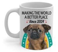 Tazze Caffe Making The World A Better Place Sable Brussels Griffon Con Manico Tazze Colazione Retrò Tazza Colazione Porcellana Per Moglie Fidanzata Anniversario