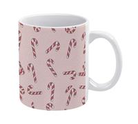 Tazze Caffe Pink Candy Cane Retrò Tazze Mug Resistenti Mug In Porcellana Per Moglie Thè Latte
