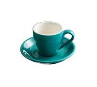 Tazze Caffe Tazza da caffè in ceramica da 80 ml e tazze con piattino Tazza da tè pomeridiana in porcellana Tazza da latte for la colazione Tazze di ceramica carine Tazzine Caffe (Size : 80ml, Color