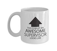 Tazze Caffe This Is What An Awesome Supervisor Looks Like Con Manico Tazze Da Tè In Ceramica Resistenti Mug In Porcellana Per Anniversario Thè Fidanzata