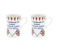 Tazze cinesi Queen Elizabeth II Diamond Jubilee Celebration + asciugamano da ...