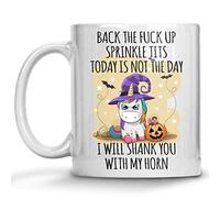 Tazze Colazione Back The F*Ck Up Sprinkle Tits I Will Shank You With My Horn Retrò Tazze Da Caffè Statement Tazza Colazione Porcellana Per Quotidiano Latte Fidanzata