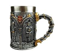 Tazze Colazione - Mug Divertenti, Boccale Da Birra Con Cavaliere Medievale Con Spada E Croce 3D, Boccale Da Birra Da 16 Once/460 Ml, Tazza Da Birra E Da Caffè Rivestita In Acciaio Inossidabile