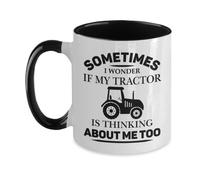 Tazze Colazione Sometimes I Wonder If My Tractor Is Thinking About Me Too Con Manico Tazze Mug Resistenti Tazza Da Tè Per Quotidiano Anniversario Home