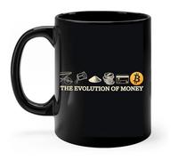 Tazze Colazione The Evolution Of Money Bitcoin Btc Crypto Cryptocurrency Con Manico Tazze Da Caffè In Ceramica Durevole Tazza Colazione Porcellana Per Fidanzata Home Caffe