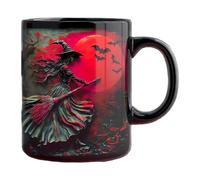Tazze creative in ceramica per Halloween, streghe, opere d'arte, ideali per caffè, tè, celebrazioni di festa, tazze di grande capacità