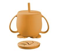 Tazze da allenamento per , tazze con beccuccio con cannuccia Silicone, | con beccuccio per bambini per 6-12 A prova di perdite Senza BPA Facile da pulir Giallo