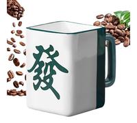 Tazze da caffè - 400 ml divertenti tazze da caffè, da colazione Mahjong, da tè per donne e uomini, per uso domestico, amici, sera, relax, casa, cucina, lavoro, cucina, uso